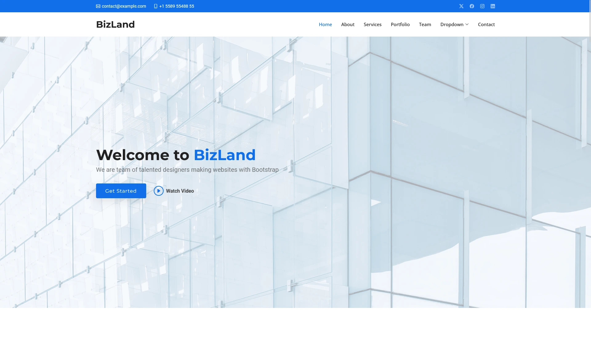 BizLand - Free Responsive Bootstrap 5 Business Template