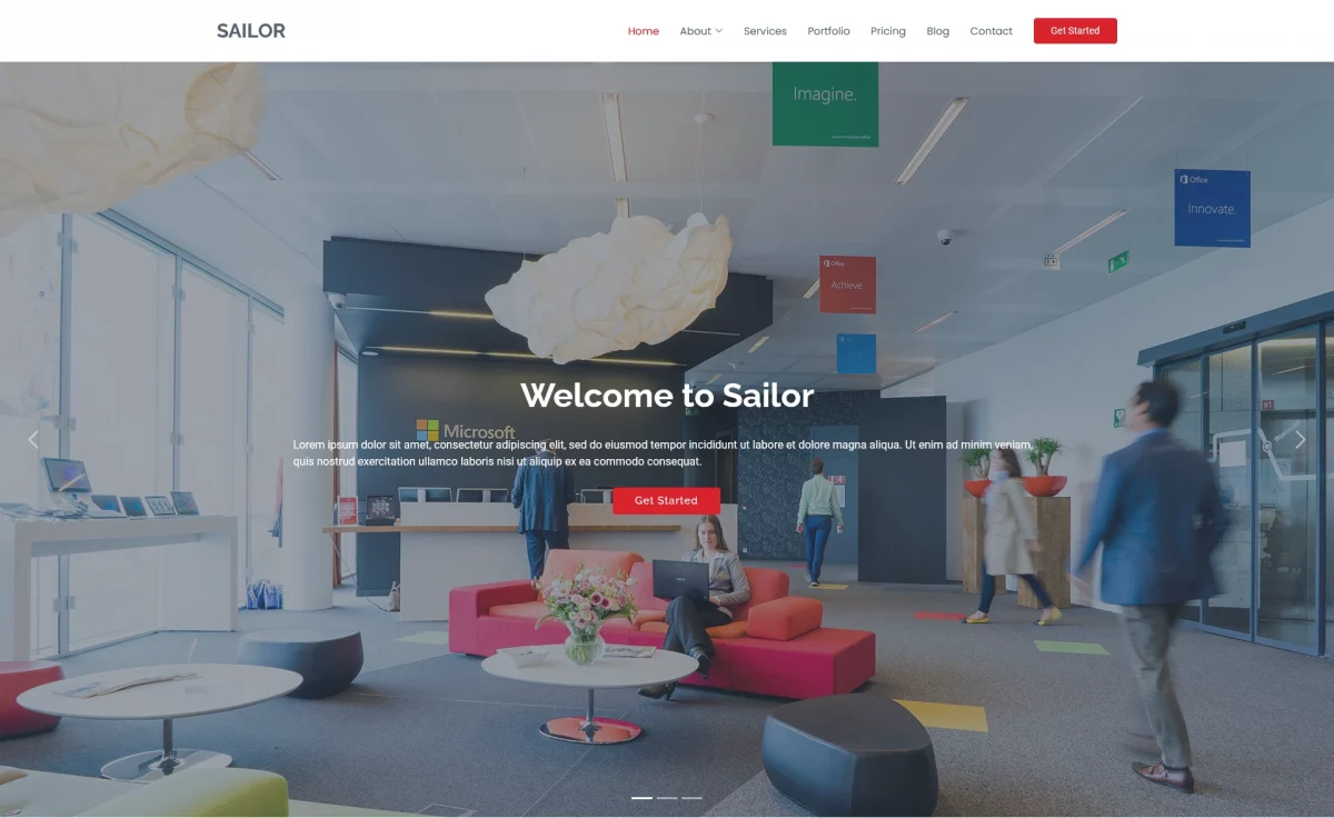 Sailor - Free Responsive Bootstrap 5 Multipage Business Template