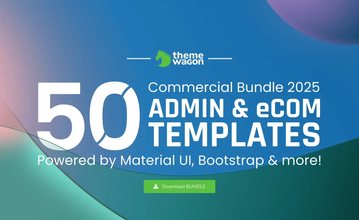 Commercial Bundle 2025: Free Responsive Admin & eCommerce Templates Collection