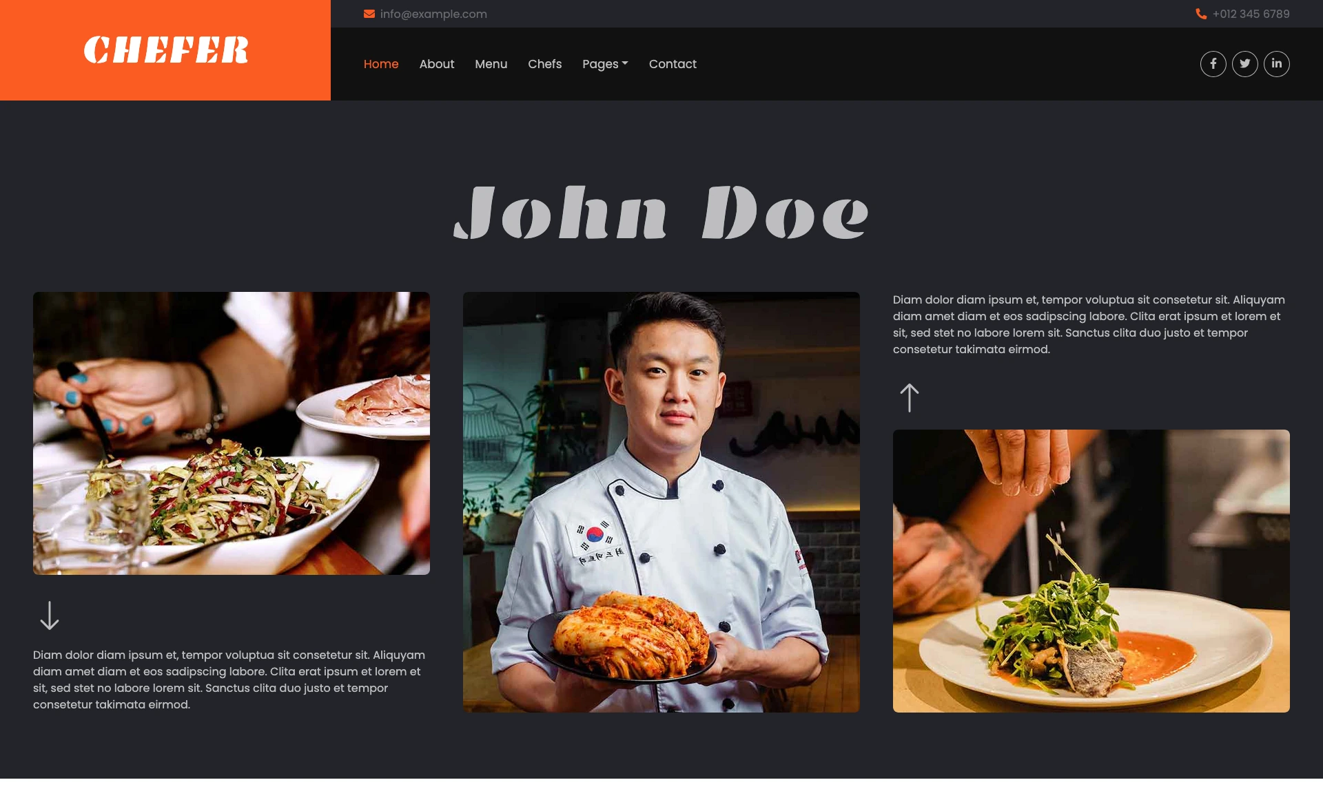 Chefer - Free Bootstrap 5 Blogging Website Template