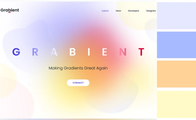 gradient color palatte