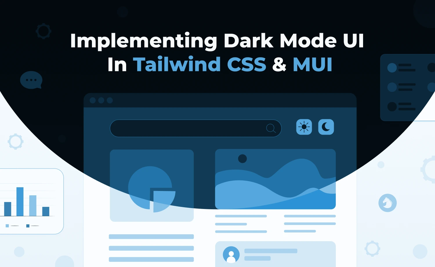 Dark mode UI in Tailwind CSS & MUI