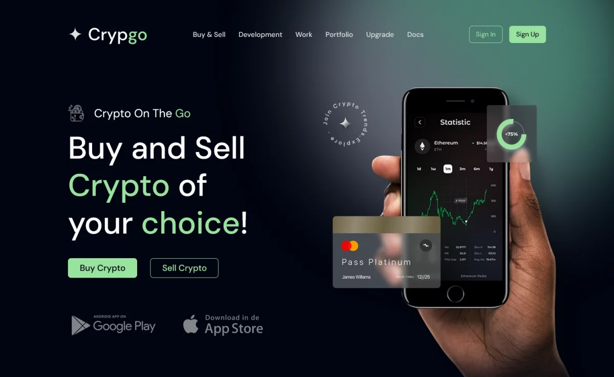 Crypgo - Free Tailwind CSS Business Website Template