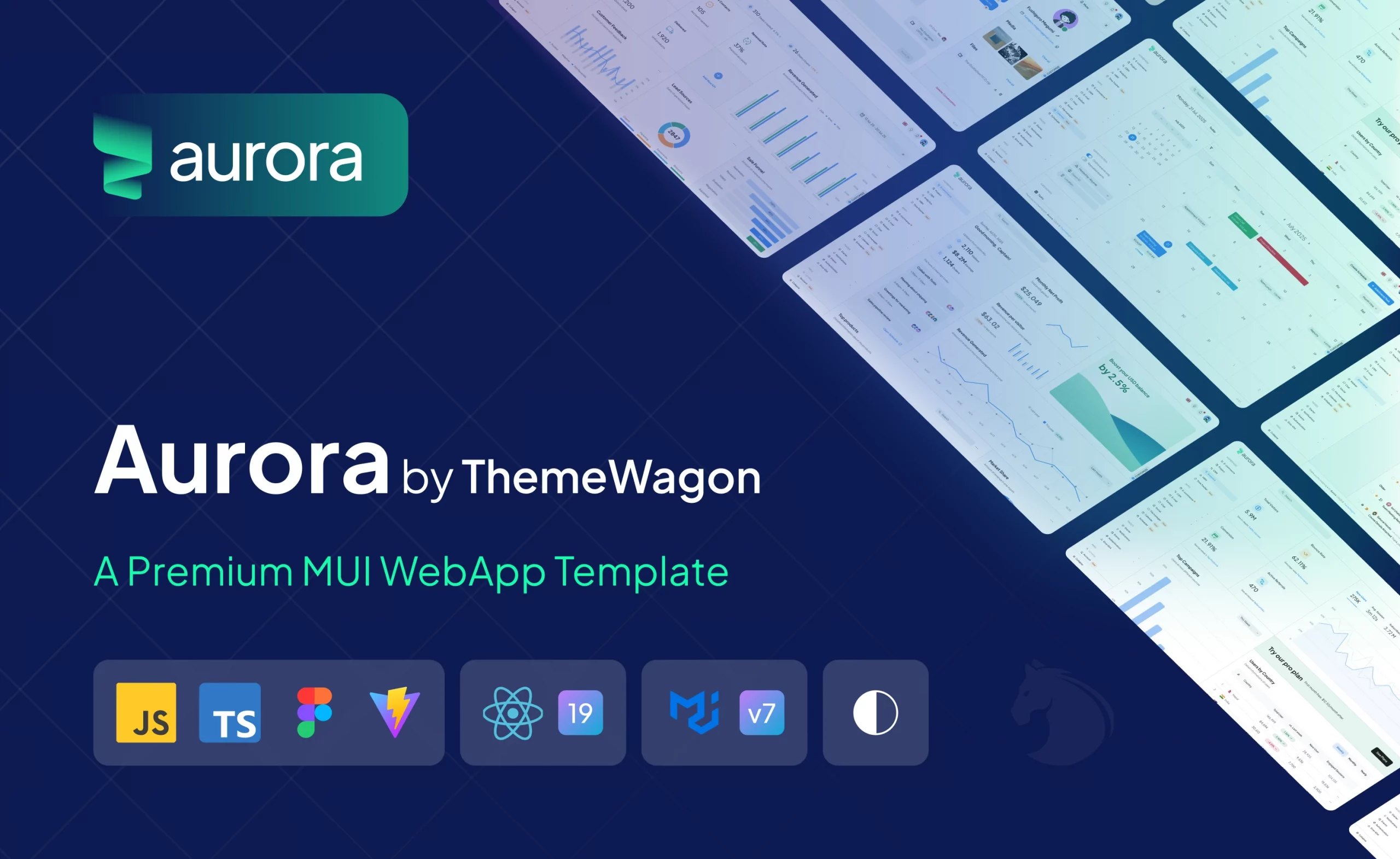 Introducing Aurora: A Premium MUI React WebApp & Admin Template by ThemeWagon