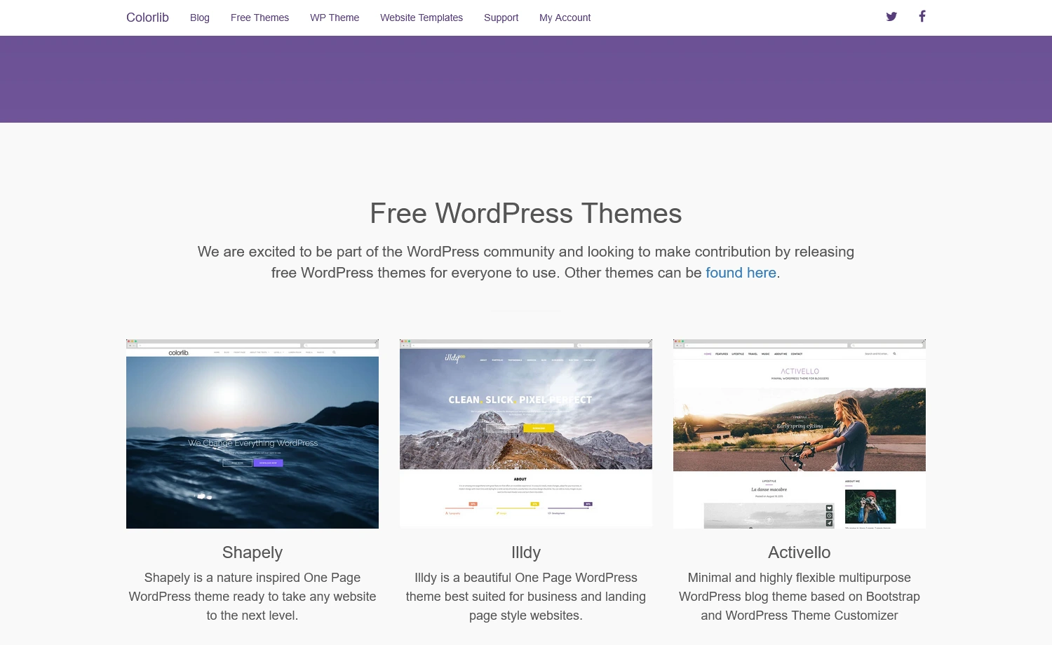 Colorlib - WP based website templates