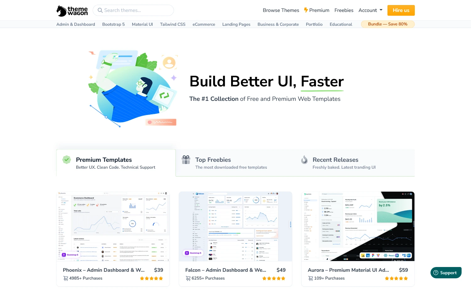 ThemeWagon - independent template marketplace
