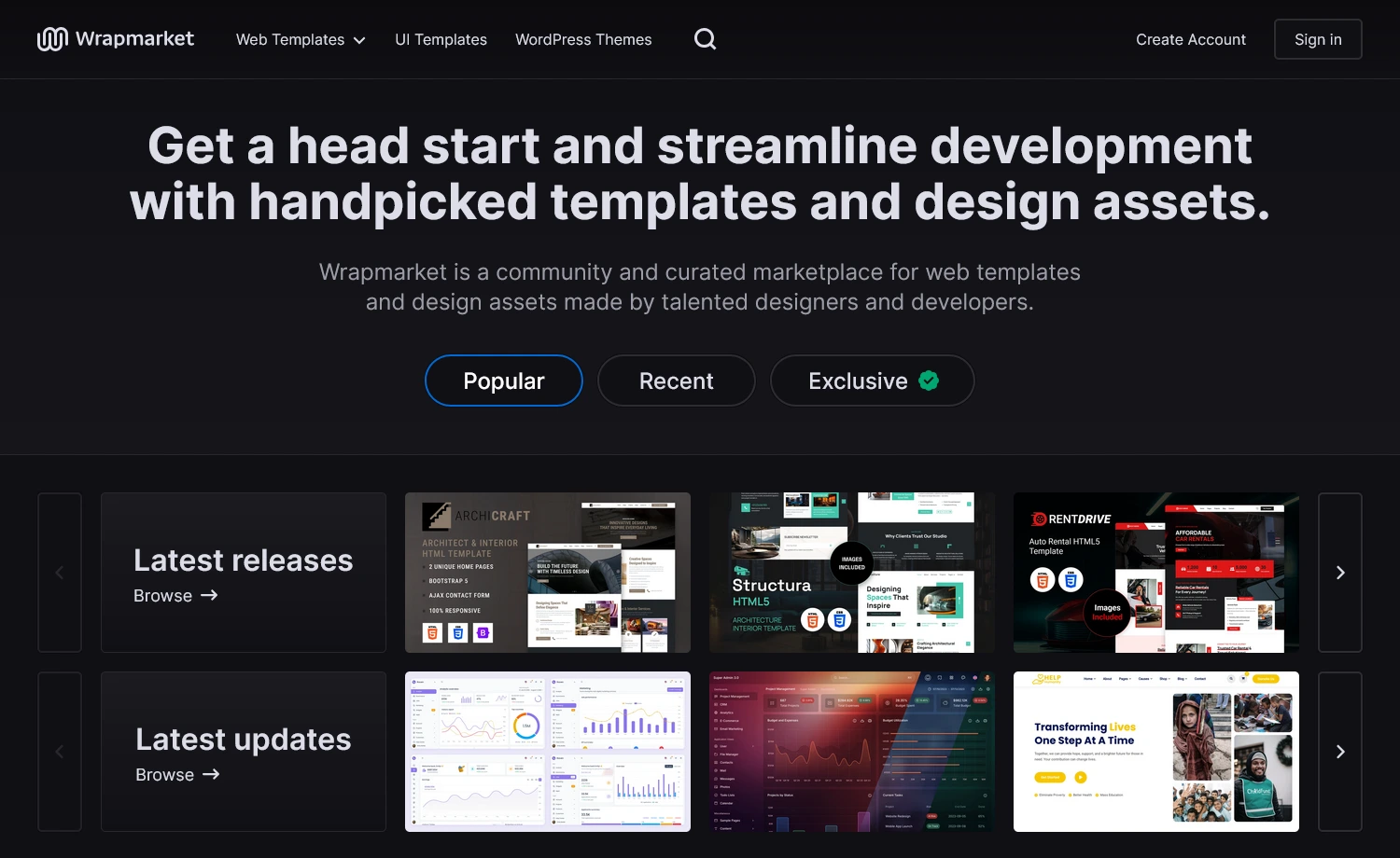 WrapBootstrap - a Bootstrap website template marketplace