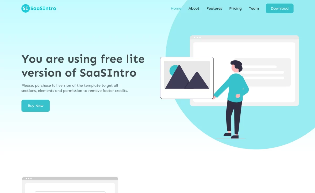 SaaSIntro - Free Bootstrap 5 Landing Page Template