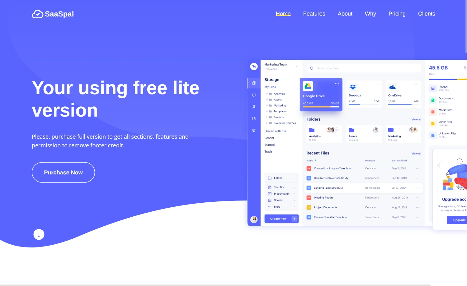 SaaSpal - Free Bootstrap HTML5 Landing Page Template