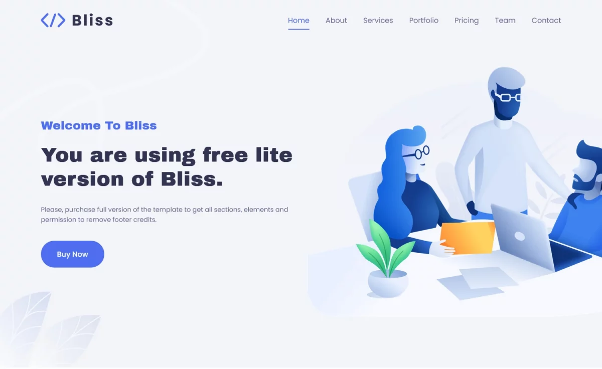 Bliss - Free Bootstrap 5 Business & Corporate Template