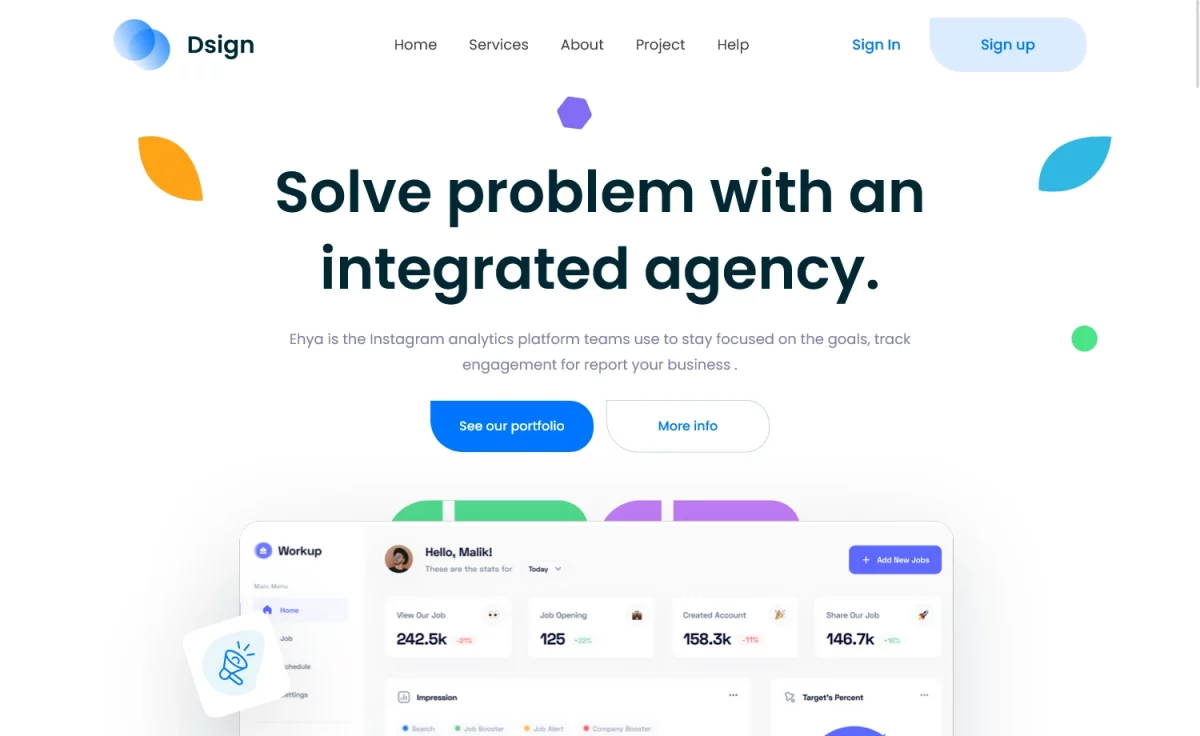 Dsign - Free Tailwind CSS Business & Corporate Template