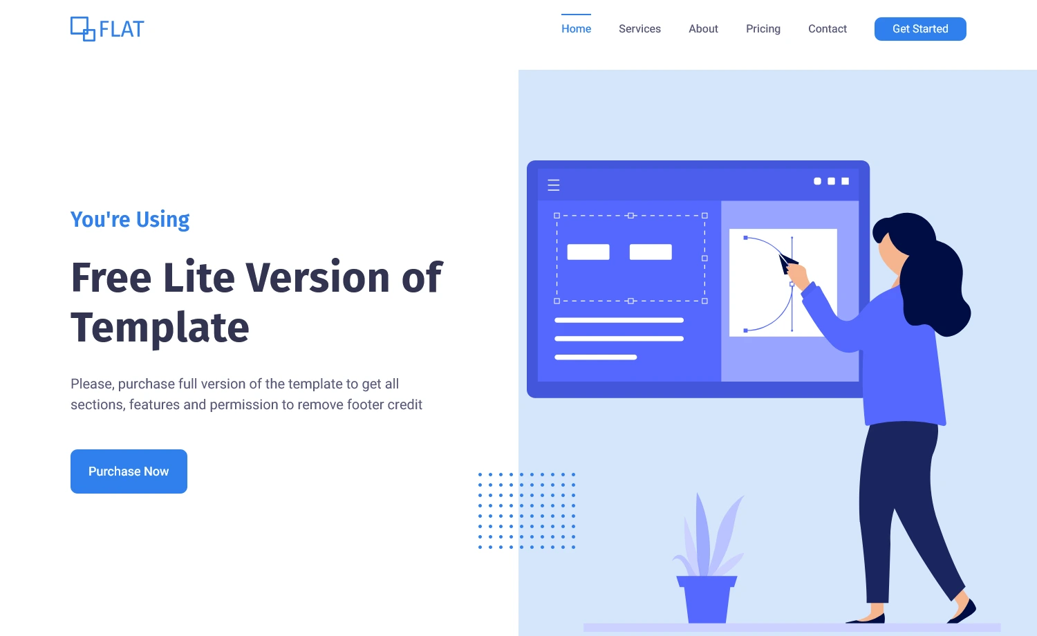 Flat - Free HTML & Bootstrap Agency Website Template