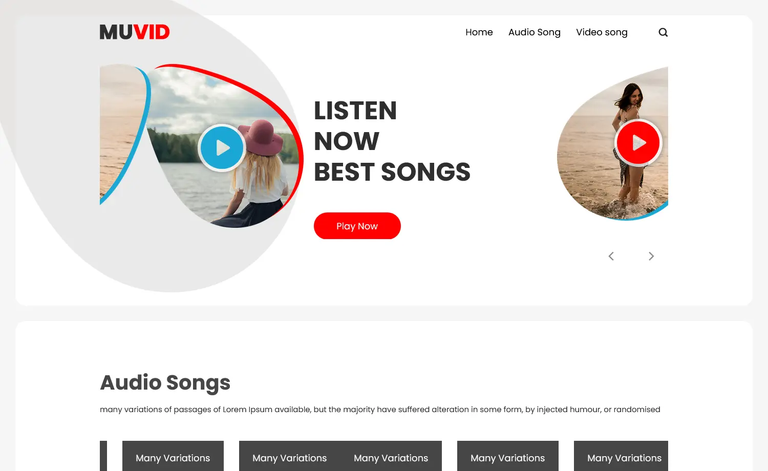 Muvid - Free Bootstrap Landing Page Template