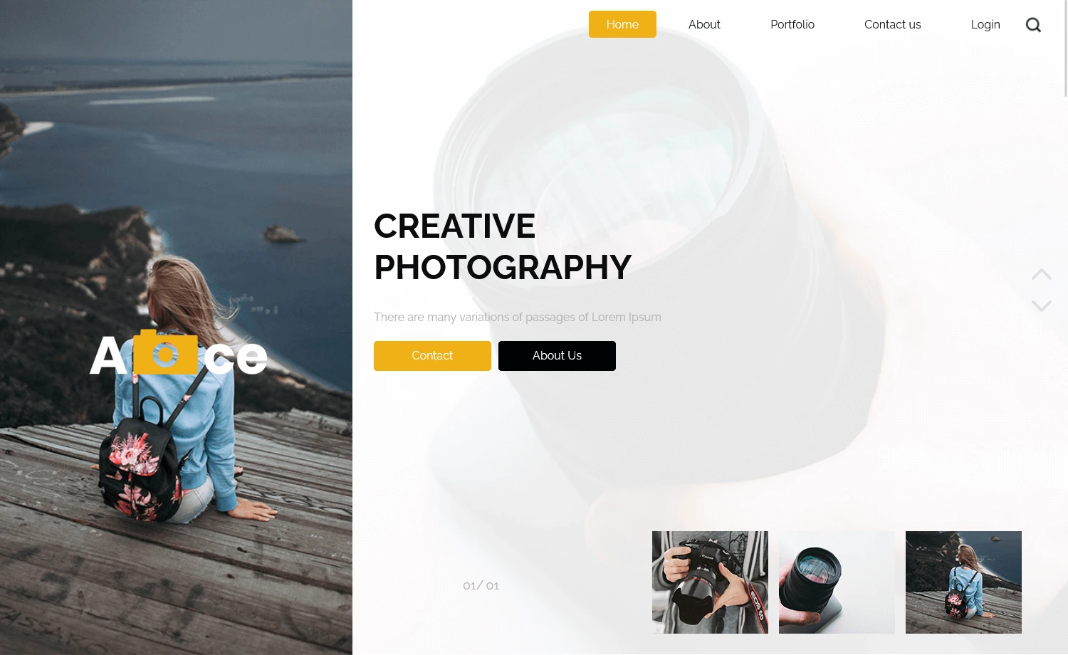 Free Bootstrap 4 HTML5 Photography Website Template