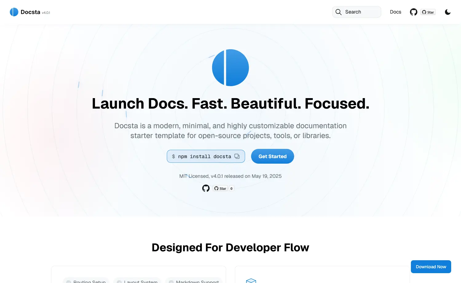 Docstra - Free Tailwind CSS Landing Page Template