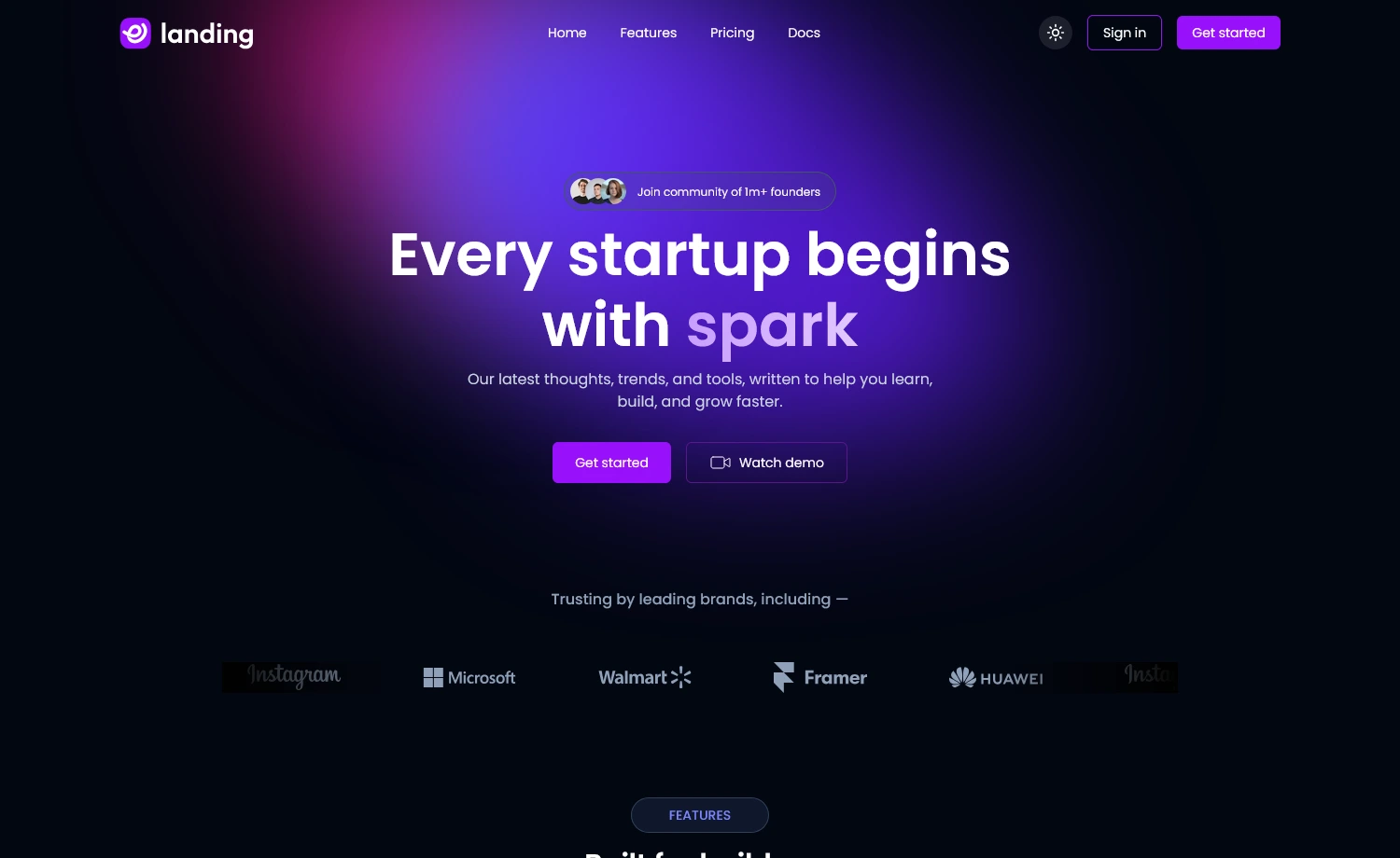 Landing - Free Tailwind CSS Landing Page Template