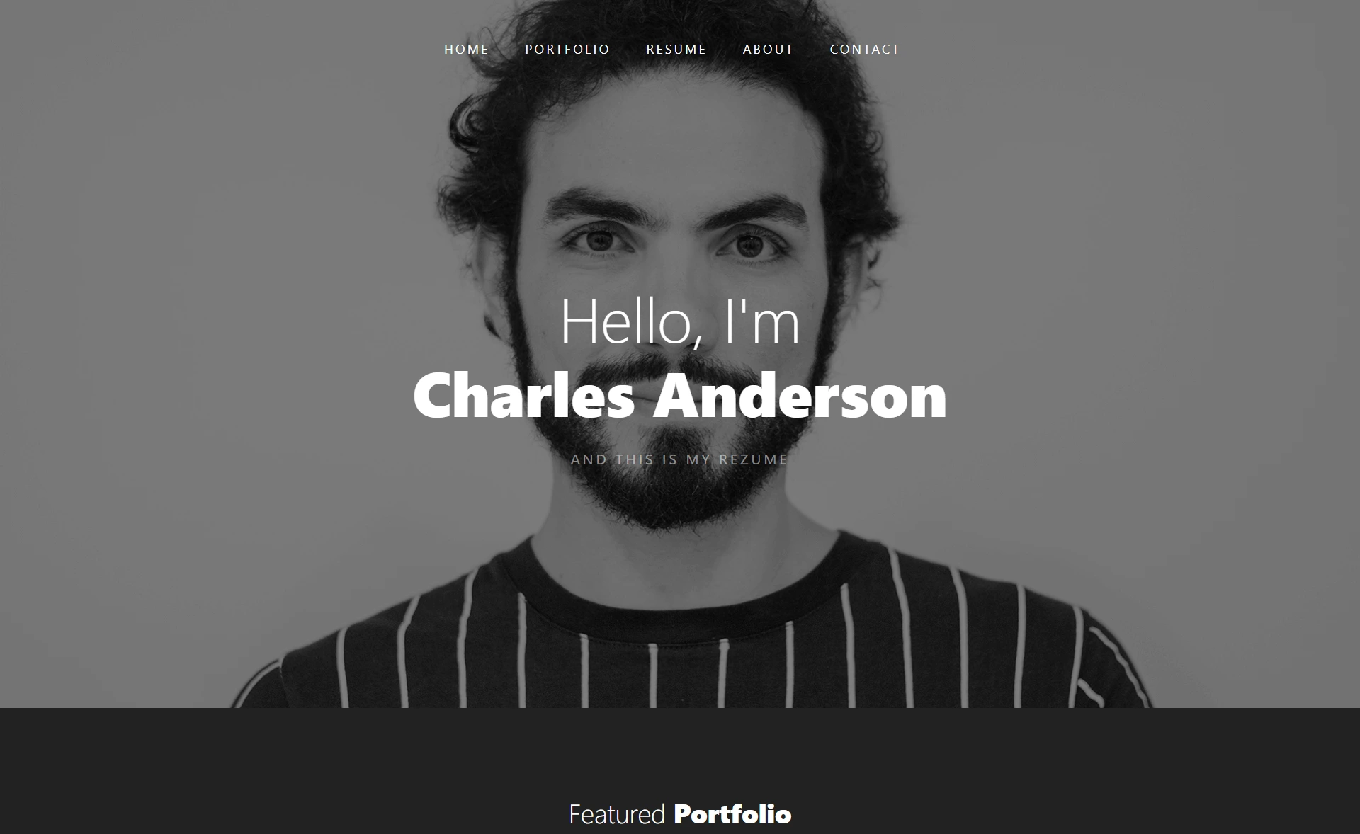 Free Bootstrap 4 HTML5 Portfolio Website Template
