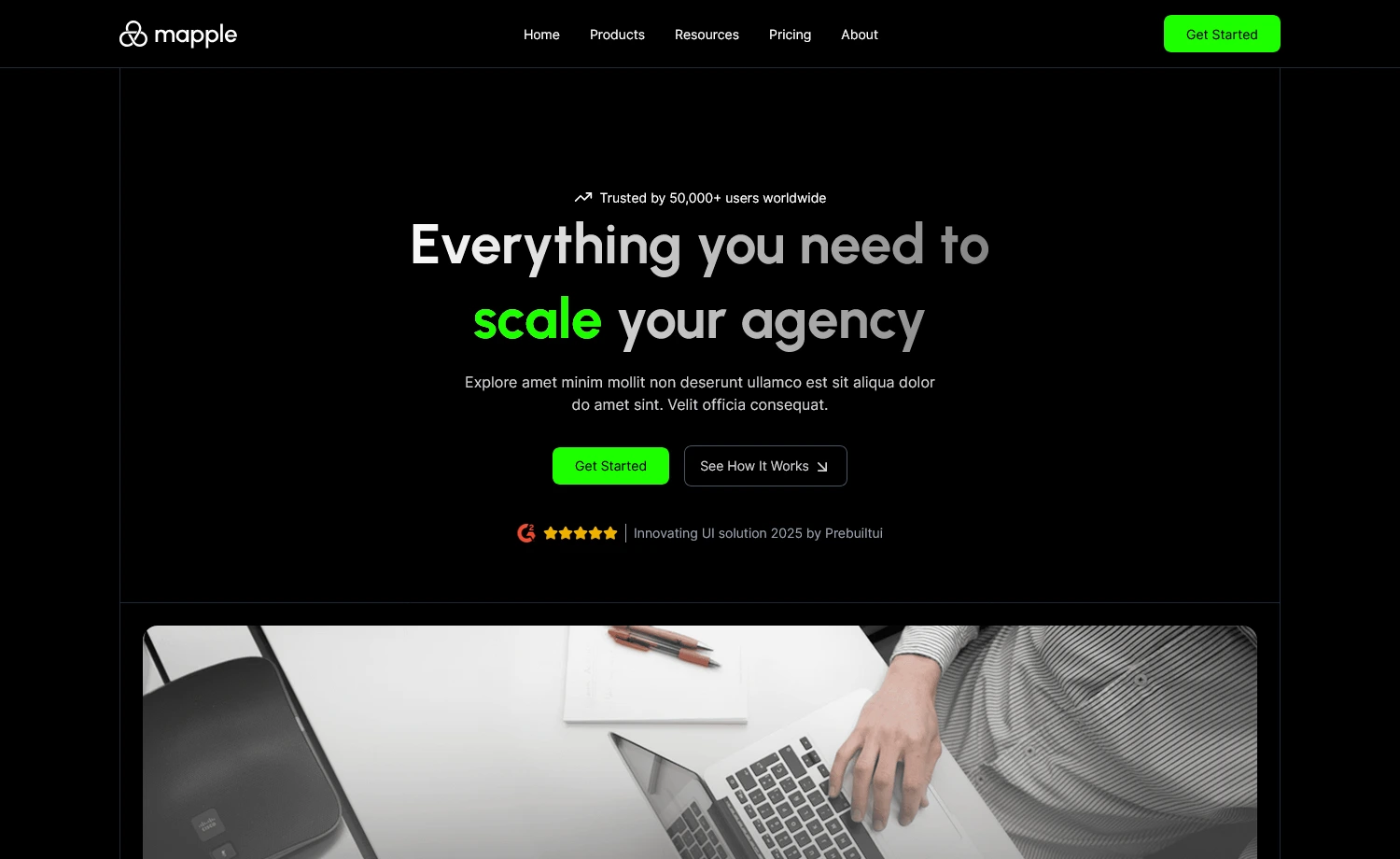 Free Tailwind CSS Business Website Template