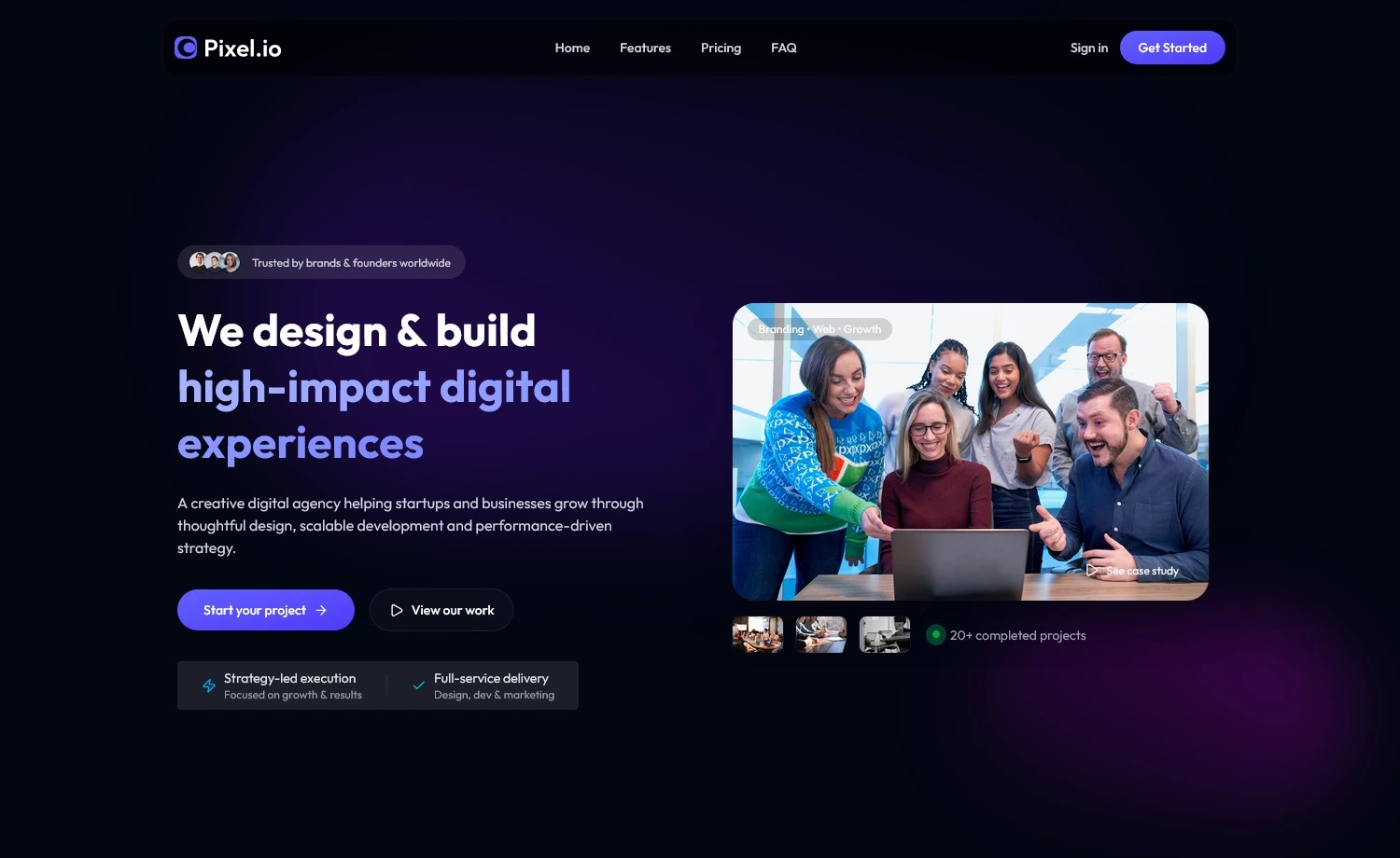 Free Tailwind CSS Business Website Template