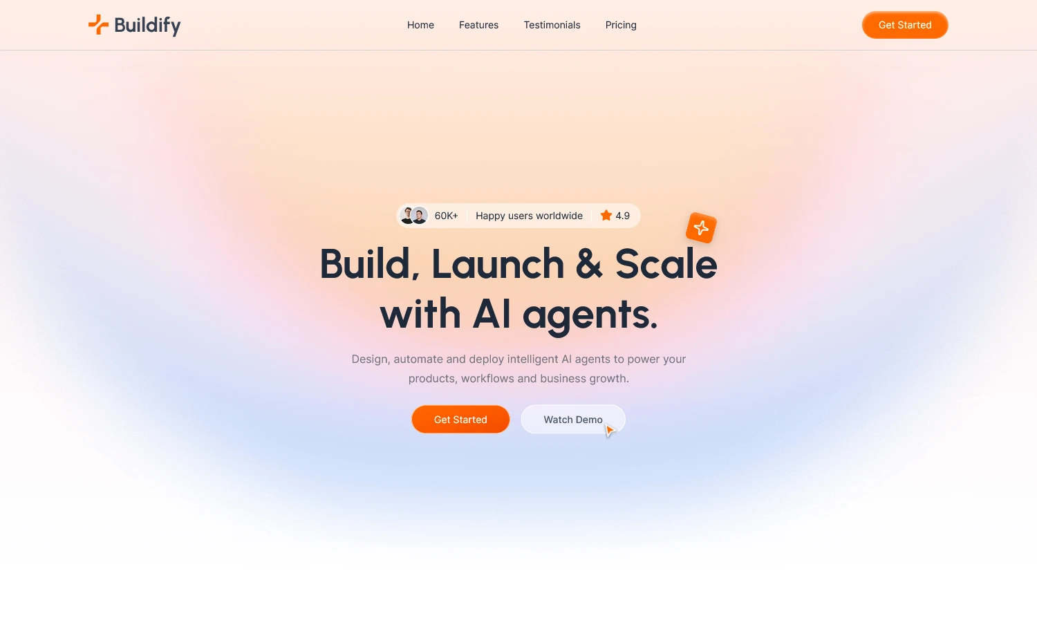 Free One-page Tailwind CSS Business Website Template