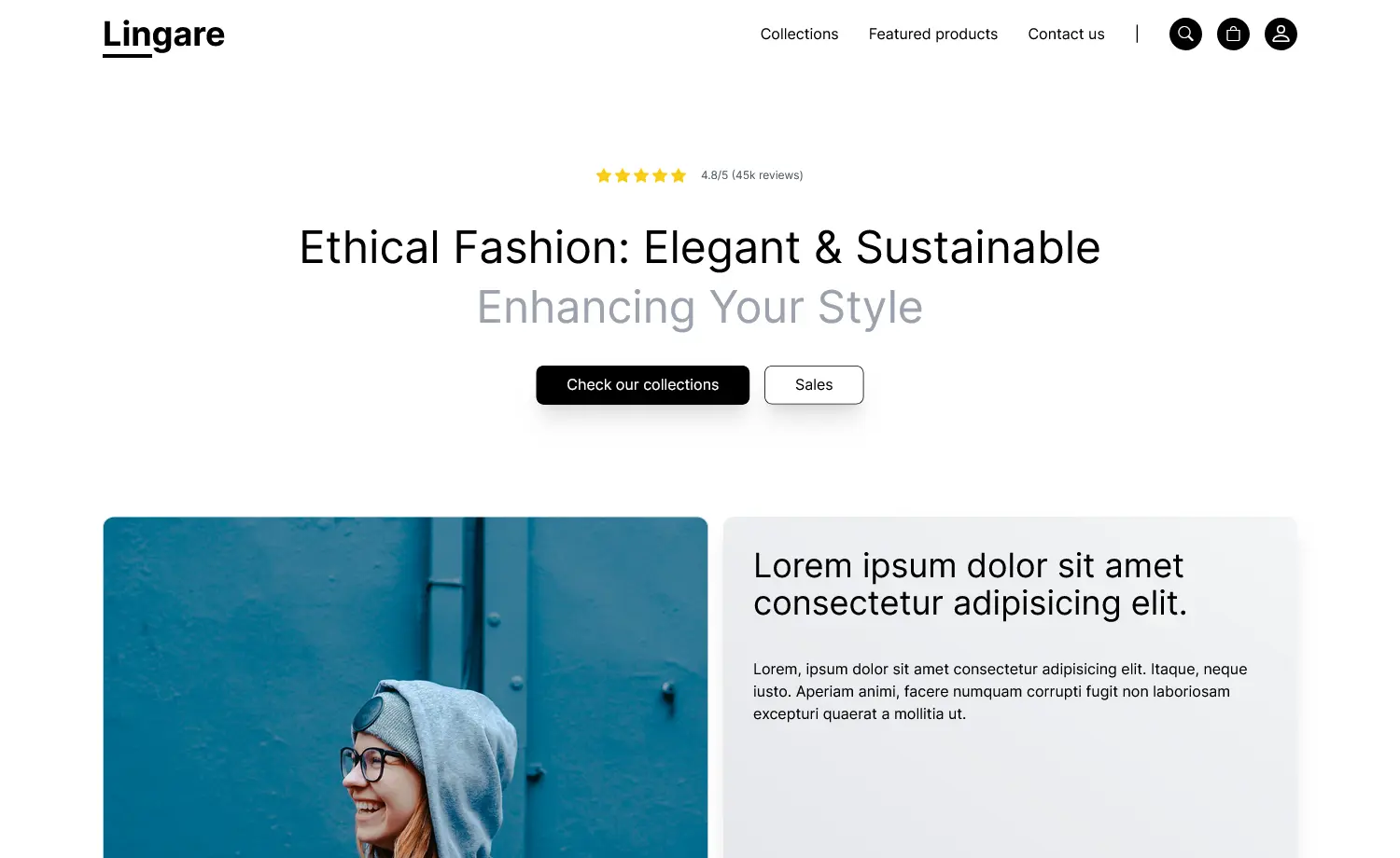 Lingare - Free Tailwind CSS Landing Page Template