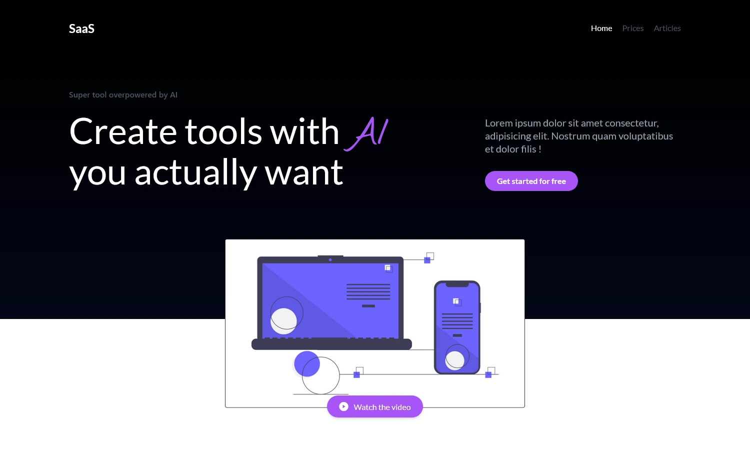 Free Tailwind CSS Landing Page Template