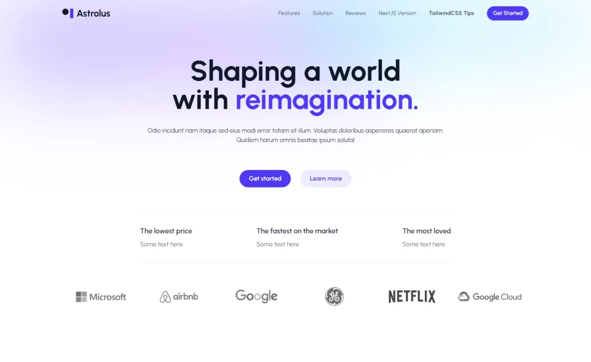 Astrolus - Free Tailwind CSS & Astro Landing Page Template - ThemeWagon