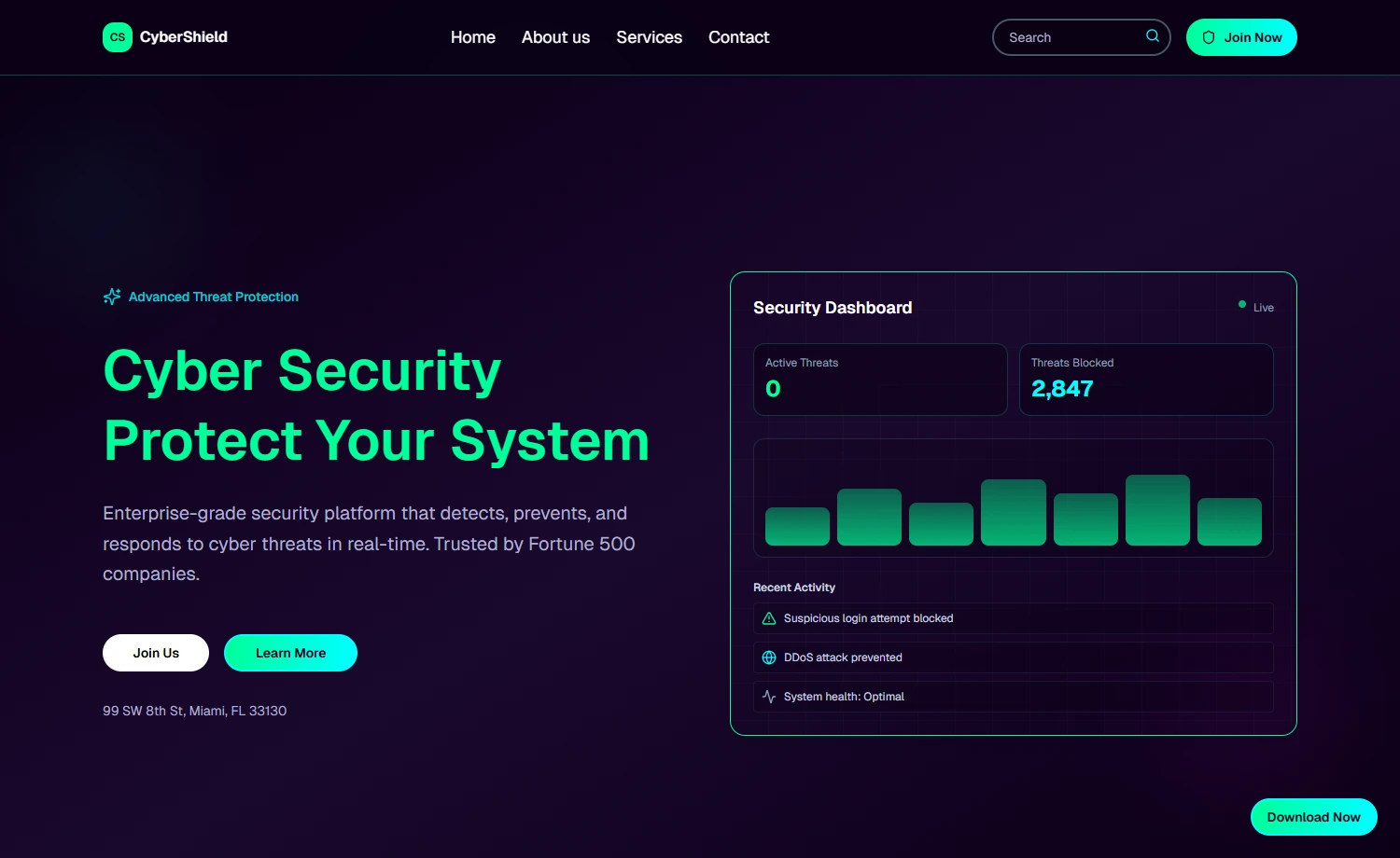 Free Tailwind CSS Business Website Template