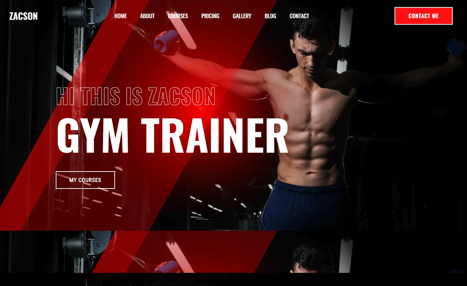 Free Responsive Bootstrap 4 HTML5 Fitness Website Template