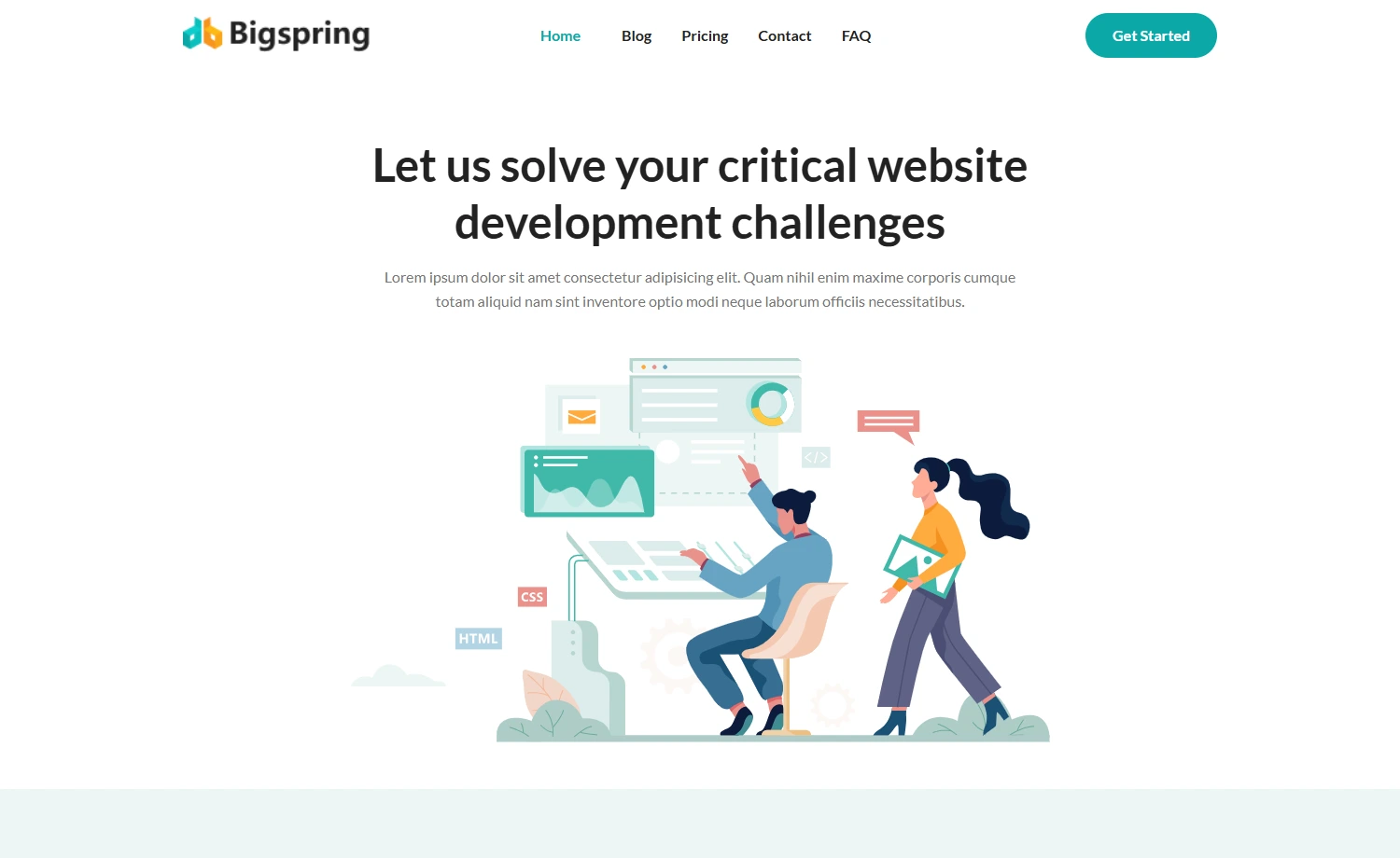 Free Tailwind CSS Business Website Template