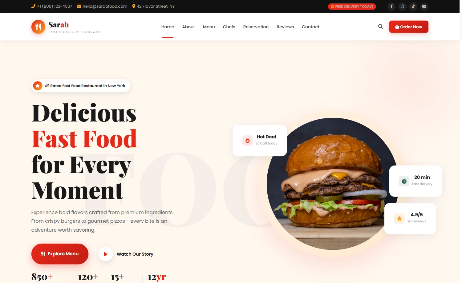 Sarab - Free Bootstrap 5 eCommerce Website Template