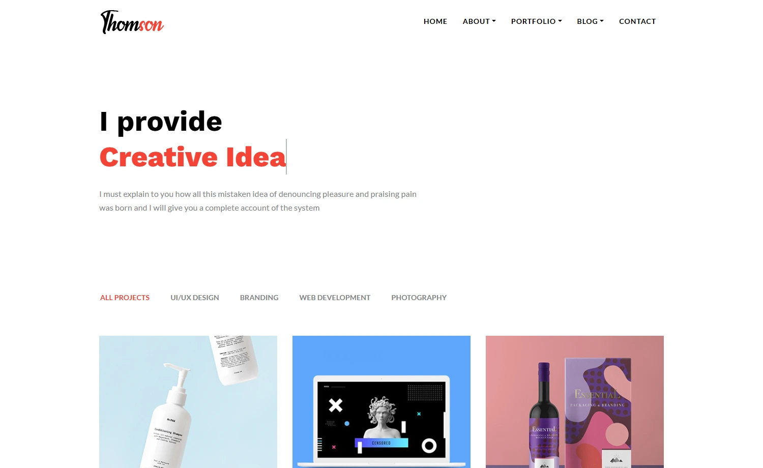 Free Bootstrap HTML5 Portfolio Website Template