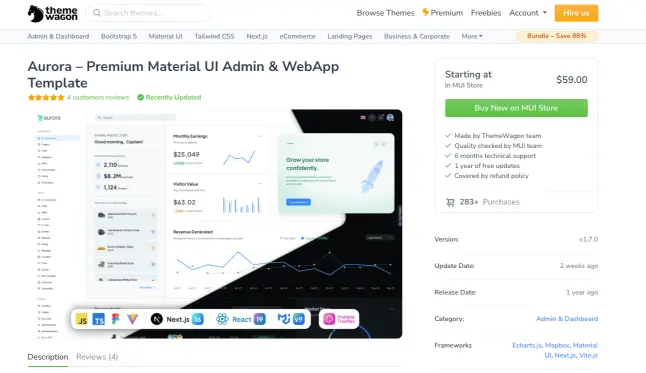 Aurora Laravel Template