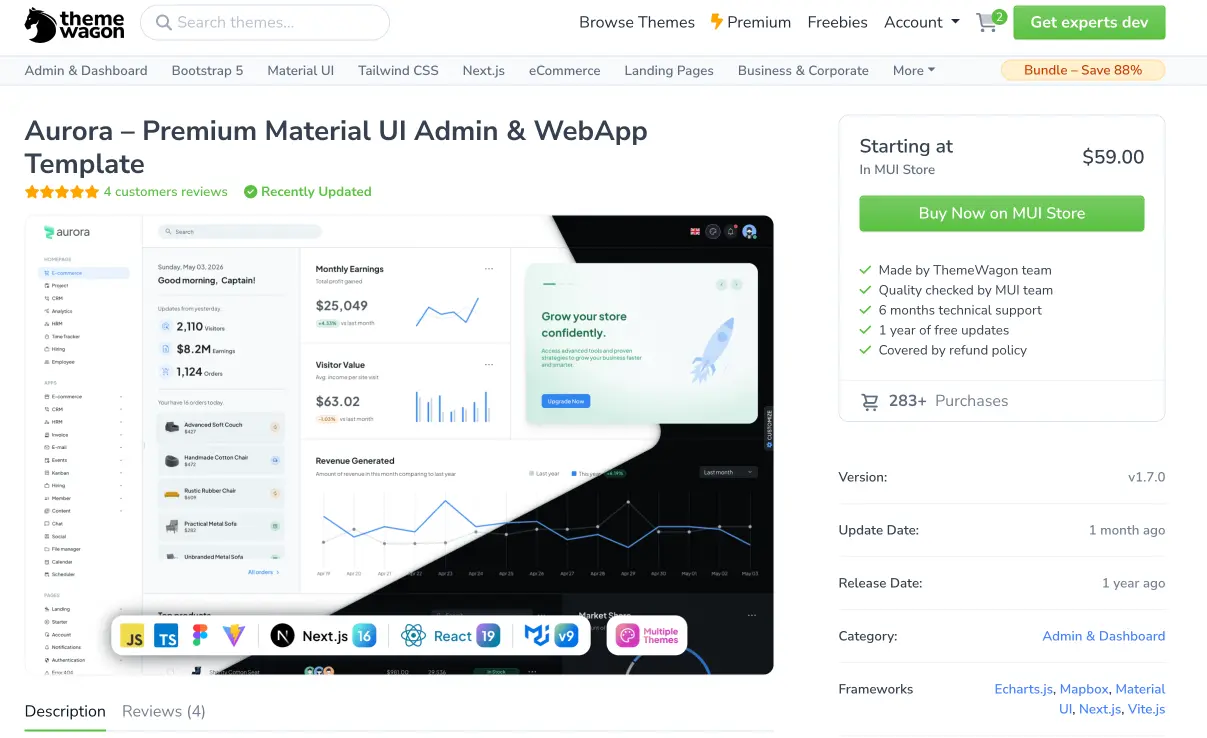 Aurora SaaS Dashboard