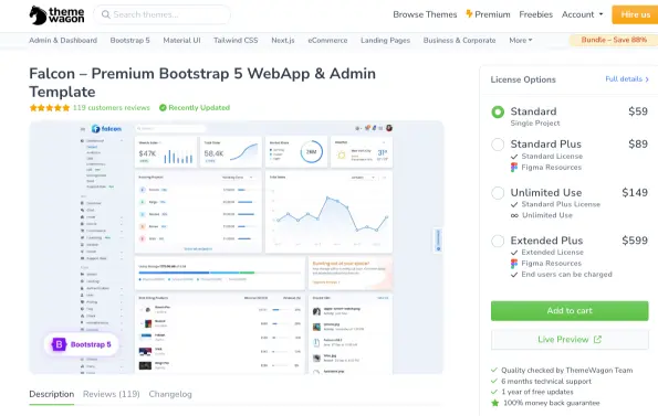 Falcon Laravel Template