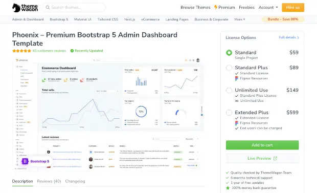 Phoenix Laravel Template