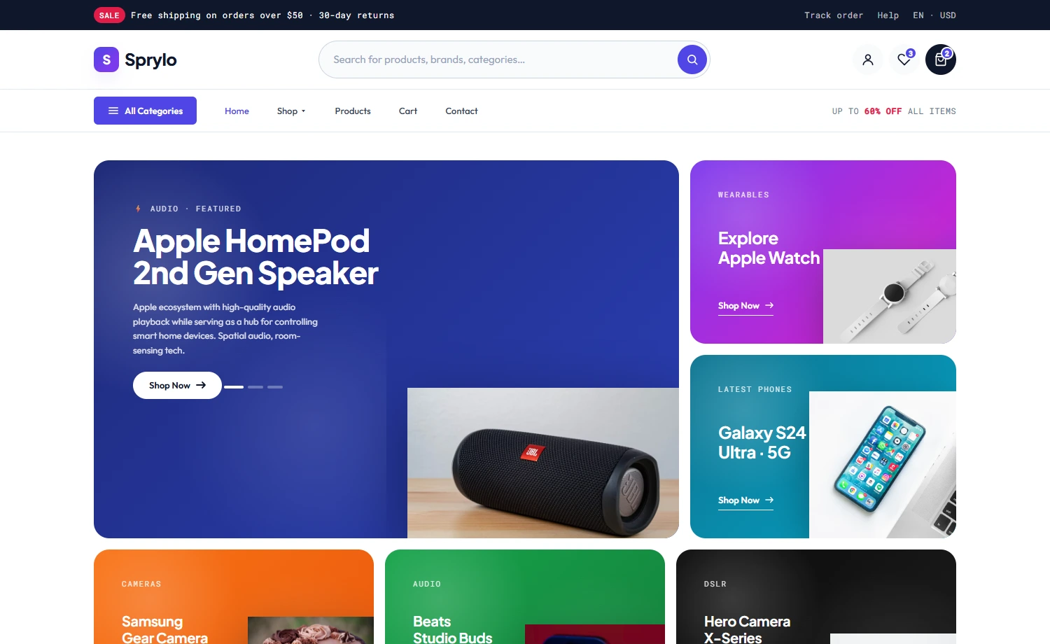 Free HTML5 eCommerce Website Template