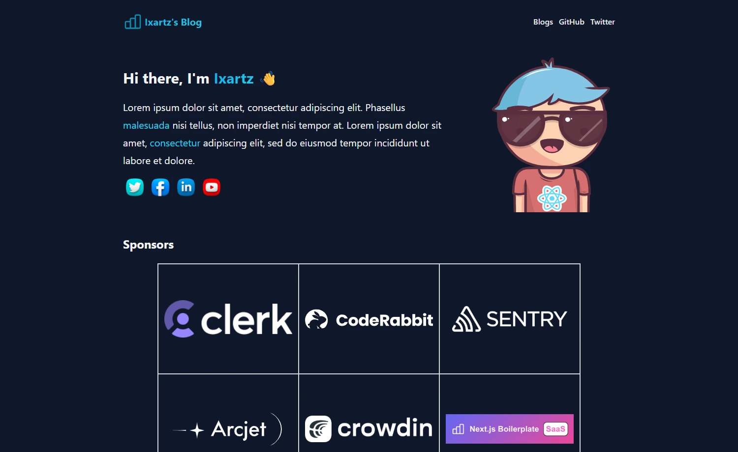Free Tailwind CSS Blogging Website Template