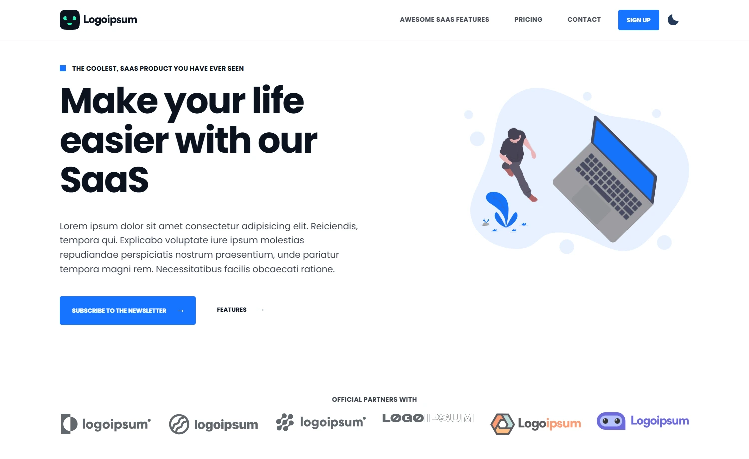 Free Next.js Landing Website Template