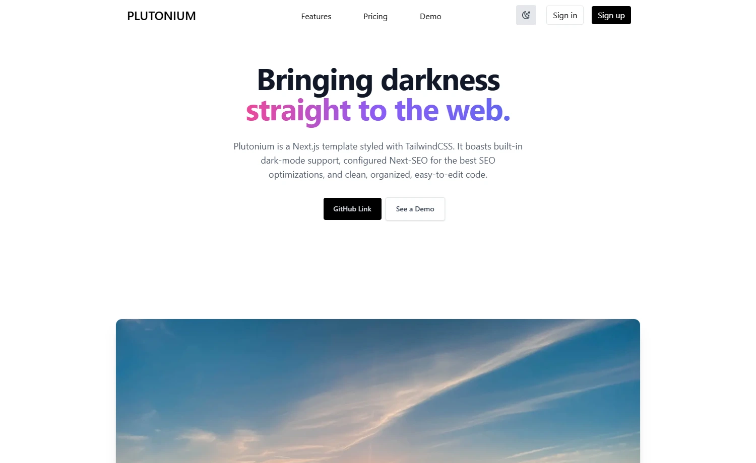 Free Tailwind CSS Landing Website Template