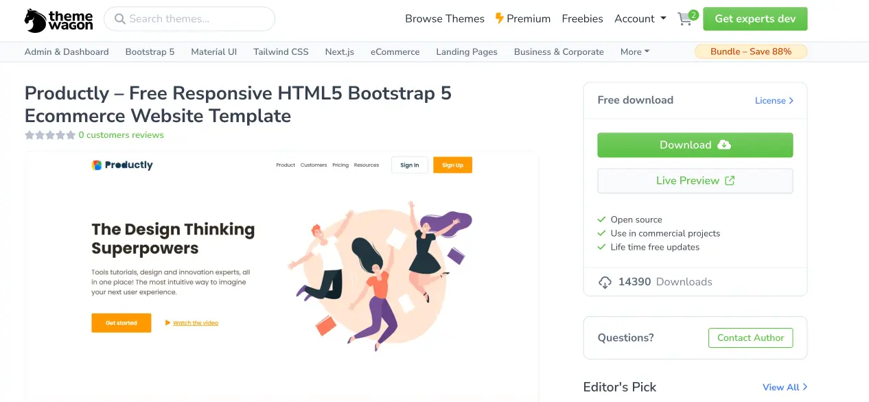 Productly Responsive Website Template