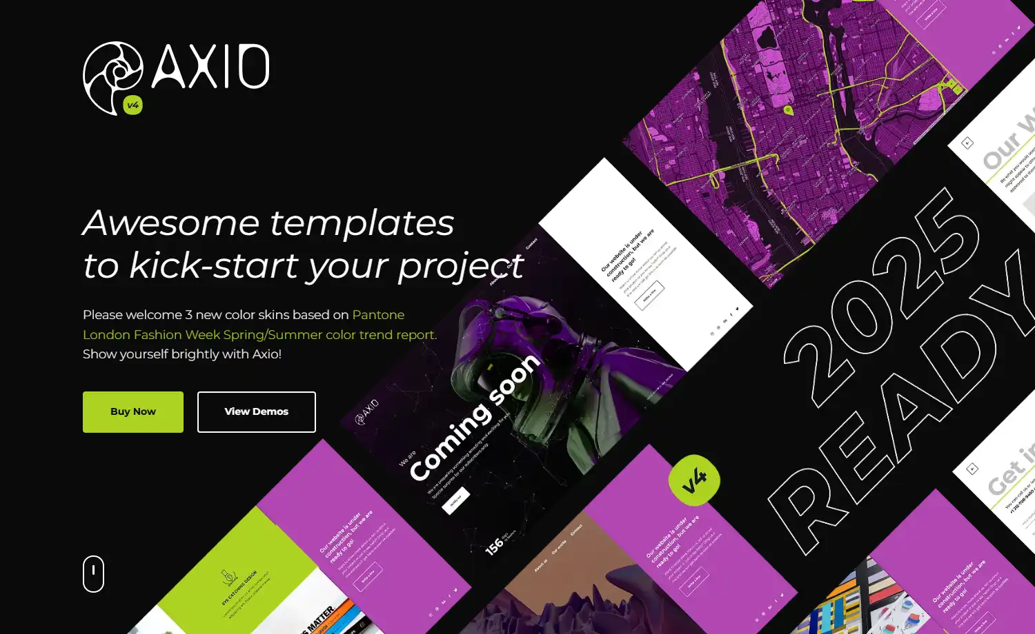 Axio – Free Bootstrap 5 & HTML Coming Soon Website Template