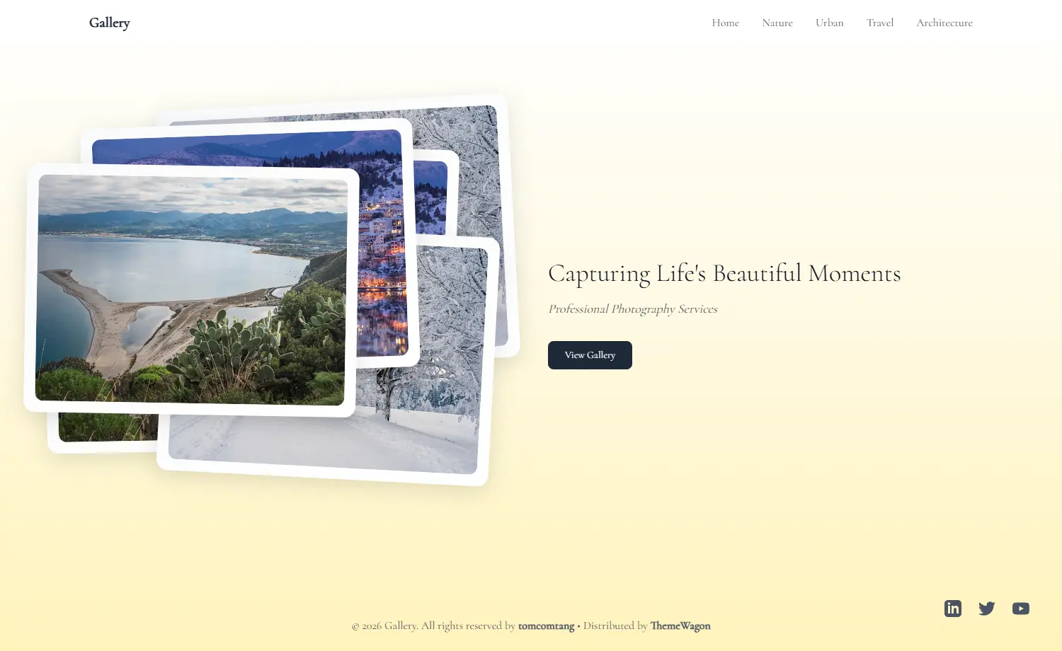 Gallery - Free Tailwind CSS & Next.js Photography Website Template