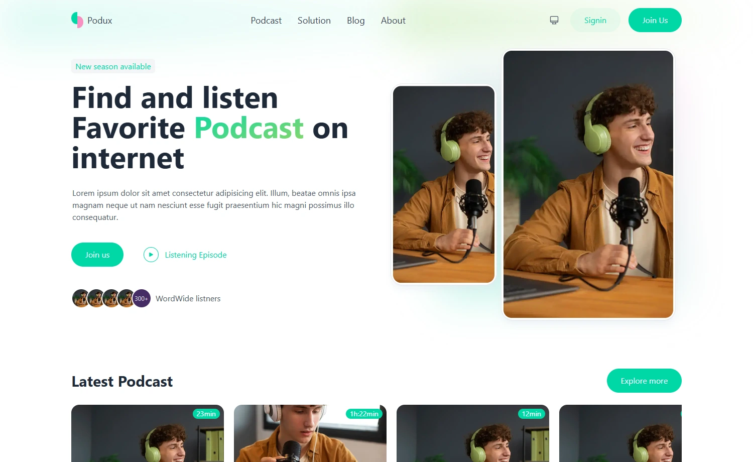 Free Tailwind CSS Landing Website Template