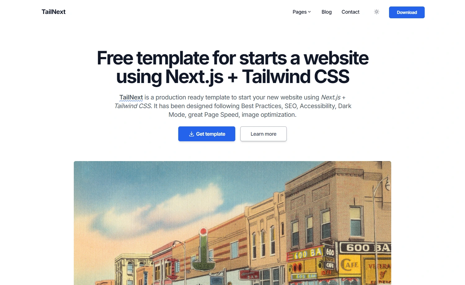 TailNext - Free Tailwind CSS & Next.js Business Website Template