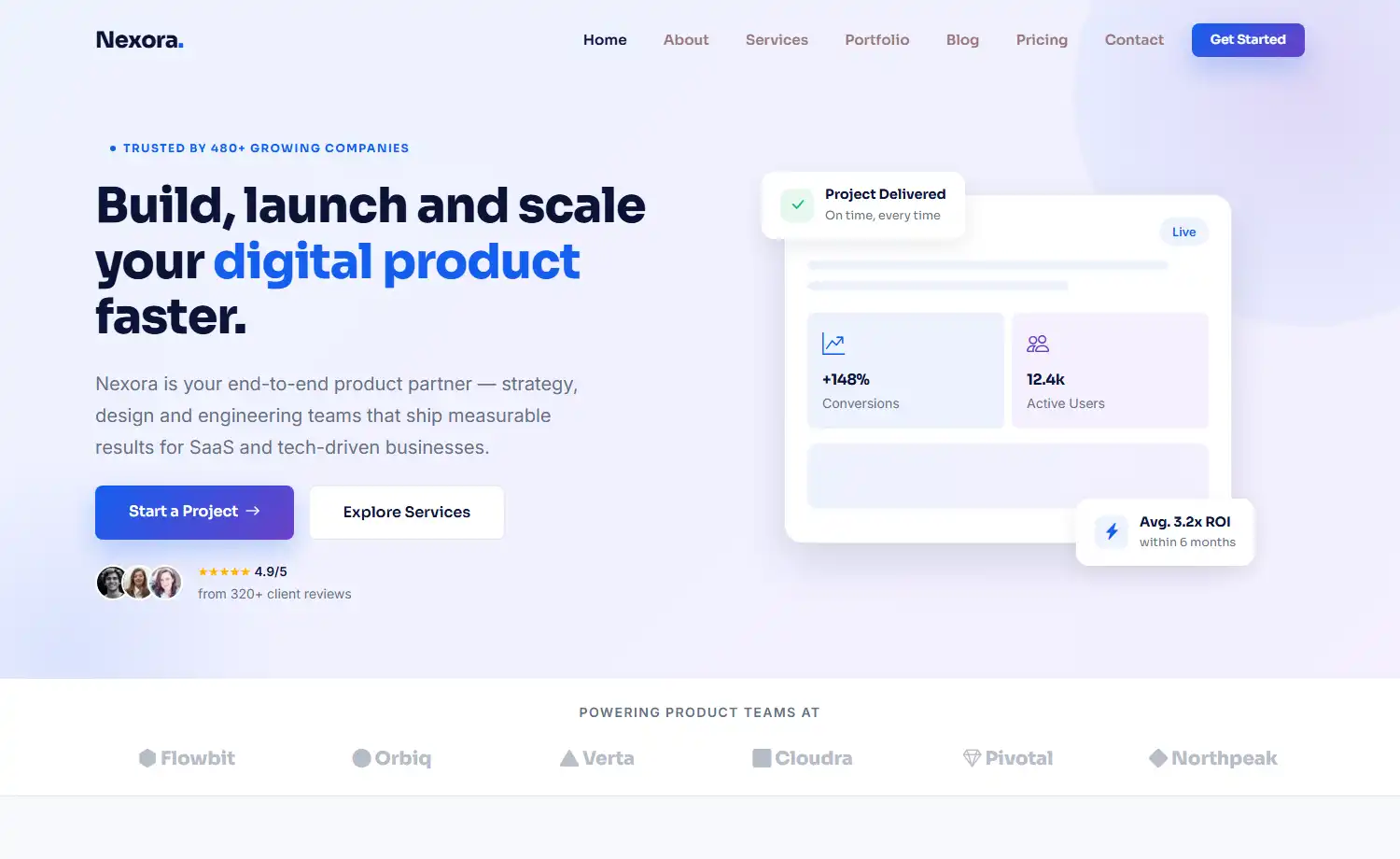 Nexora - Free Bootstrap 5 & HTML Business Website Template