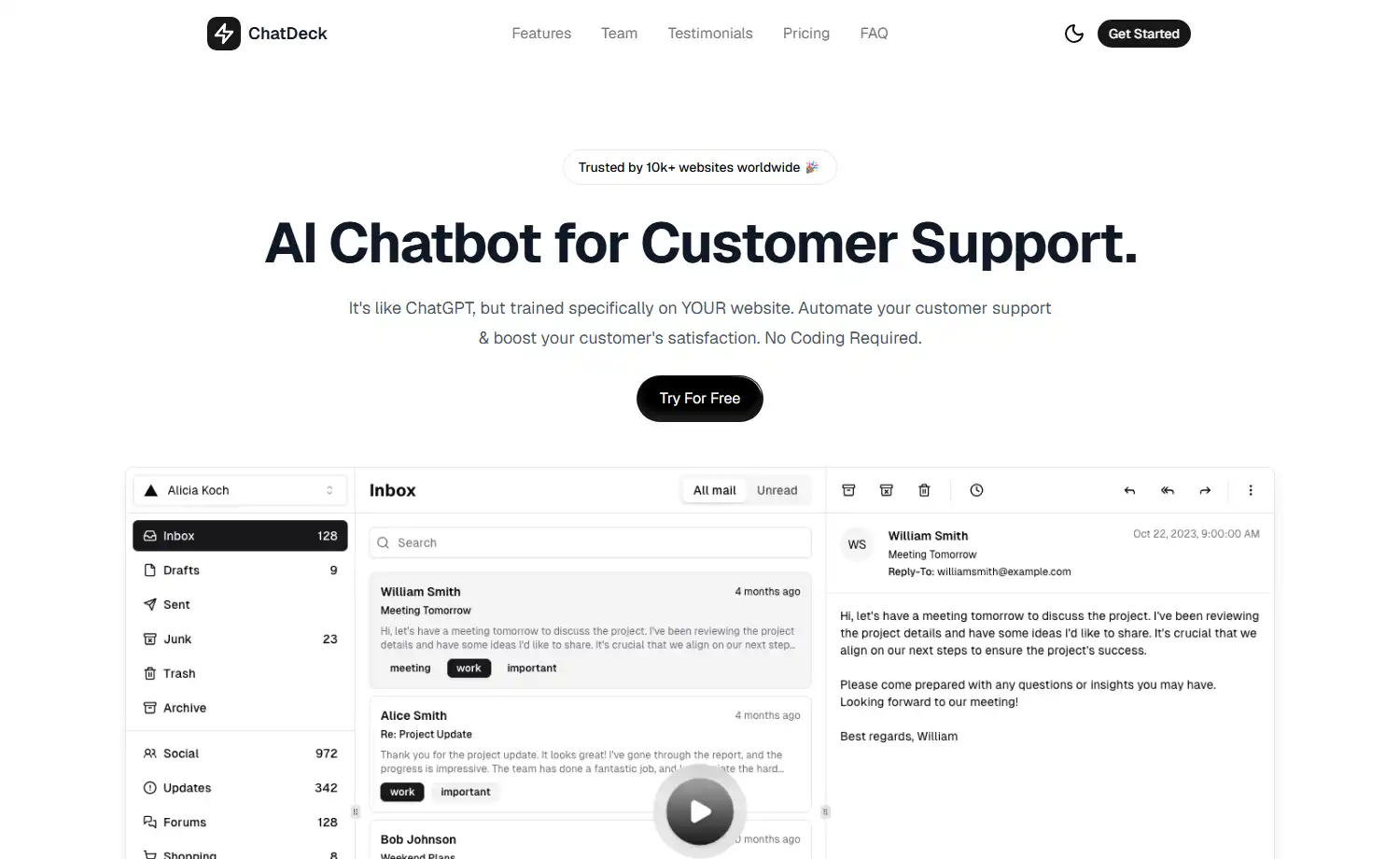 Free Responsive Tailwind CSS SaaS Landing Page Template
