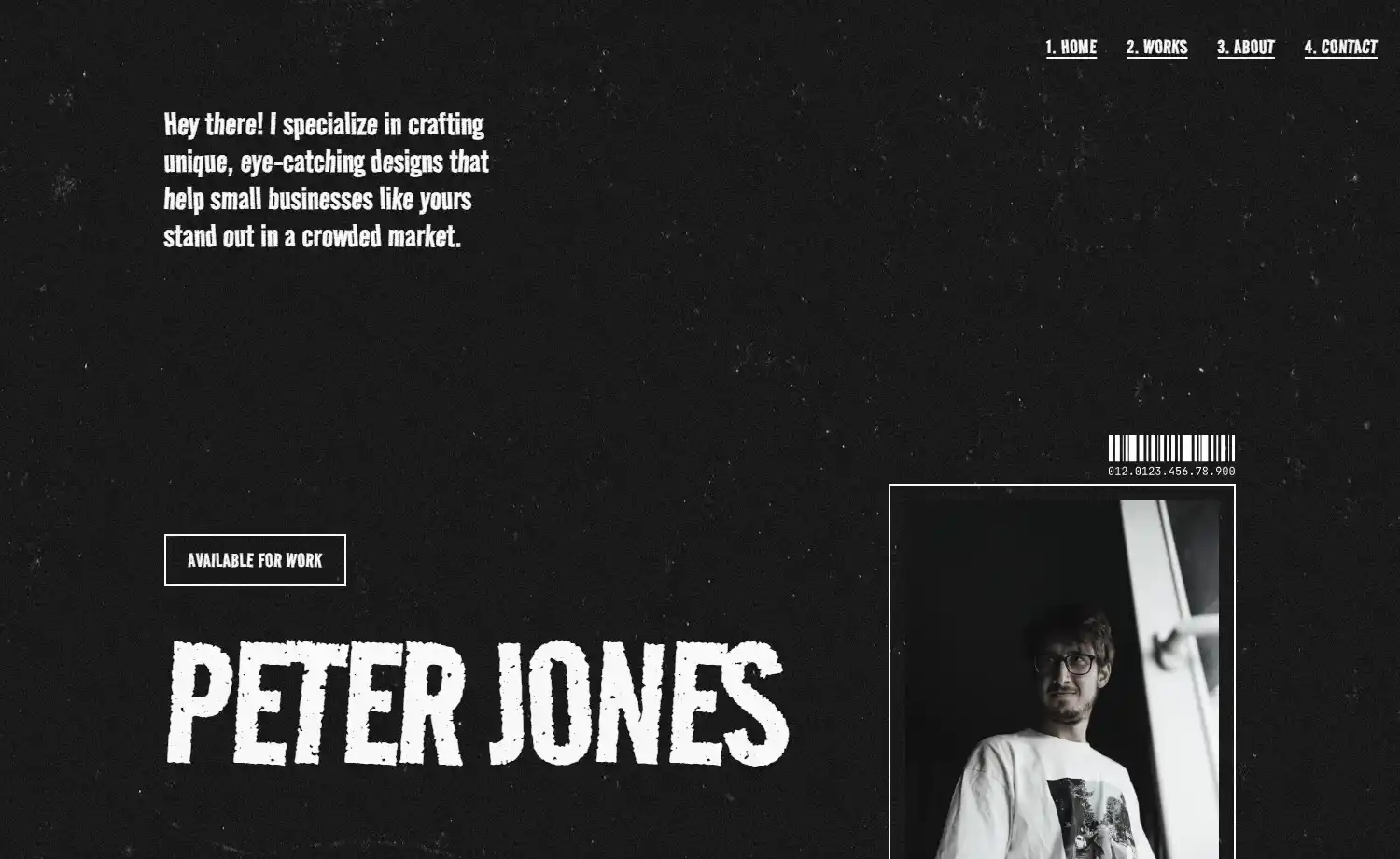 Grunge - Free Tailwind CSS & Astro Portfolio Website Template
